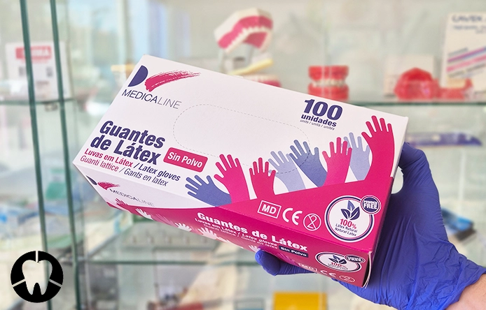 Medicaline Guantes de Látex sin polvo (100 Unidades) - Imagen 2